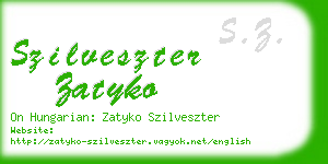 szilveszter zatyko business card